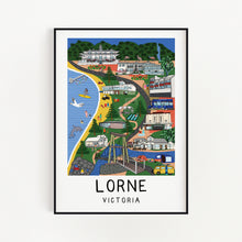 Load image into Gallery viewer, Lorne - Coastal Towns of Victoria Art Series - Wall Art Print - Great Ocean Road