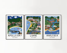 Load image into Gallery viewer, Apollo Bay - Coastal Towns of Victoria Art Series - Wall Art Print - Great Ocean Road