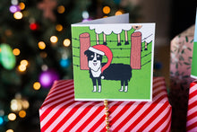 Load image into Gallery viewer, Christmas at Happy Farm - Greeting Card - Happy Border Collie