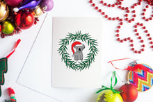Load image into Gallery viewer, Koala in Gum Leaf Wreath Christmas Card