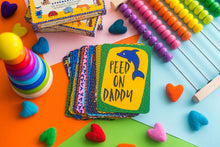 Load image into Gallery viewer, peed on dady card funny moments with a new baby funny milestone cards