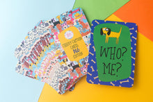 Load image into Gallery viewer, Cheeky Caption Cards Dog Edition are a beautifull illustrated set of 30 caption cards for those not-so-perfect moments with your furry family member. Excellent gift for a puppy owner.