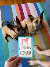 Load image into Gallery viewer, Got a new puppy or two? These cheeky puppies are being very demanding of their owner and wanting their dinner! Food now hooman!