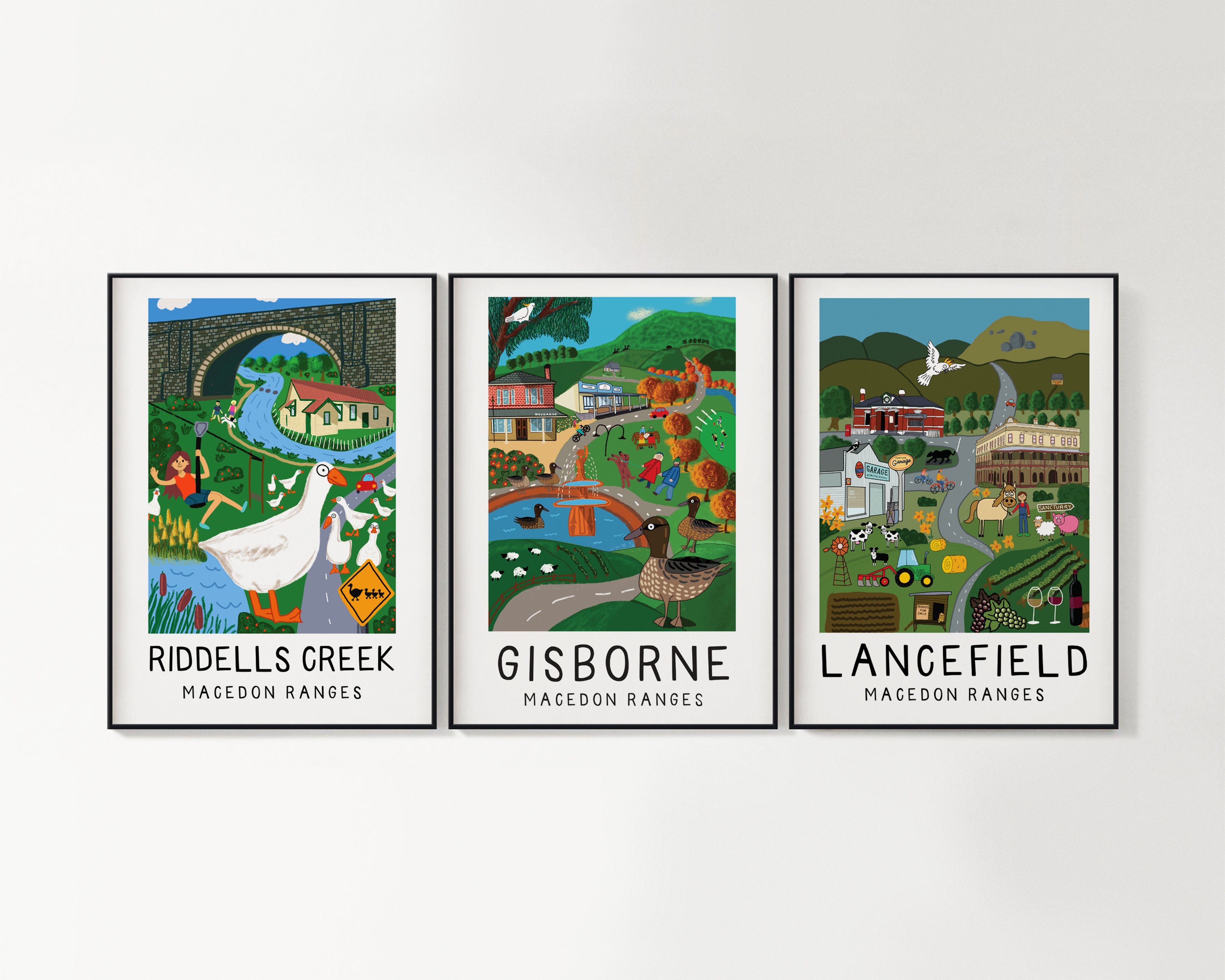 Macedon Ranges Red Macedon Ranges Art Series – Elise Gow Designs