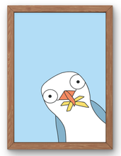 Load image into Gallery viewer, The Chip Thief - Seagull with Chips - Wall Art Print
