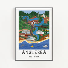 Load image into Gallery viewer, Anglesea - Coastal Towns of Victoria Art Series - Wall Art Print - Great Ocean Road
