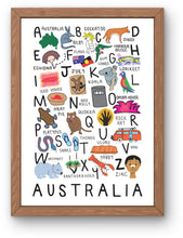 Load image into Gallery viewer, A-Z Australia Art Print Wall Art
