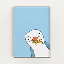 Load image into Gallery viewer, The Chip Thief - Seagull with Chips - Wall Art Print
