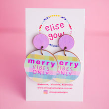Load image into Gallery viewer, Merry Vibes Only - Handmade Christmas Earrings
