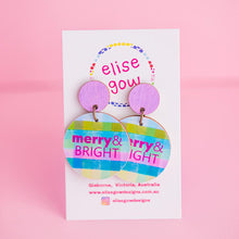Load image into Gallery viewer, Merry and Bright - Frozen - Handmade Christmas Earrings
