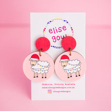 Load image into Gallery viewer, Party Sheep - Handmade Christmas Earrings
