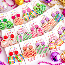 Load image into Gallery viewer, Ho Ho Ho - Green - Handmade Christmas Earrings
