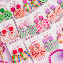 Load image into Gallery viewer, Party Sheep - Handmade Christmas Earrings
