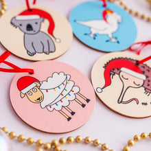Load image into Gallery viewer, Aussie Animals - Handmade Christmas Bauble Set x4

