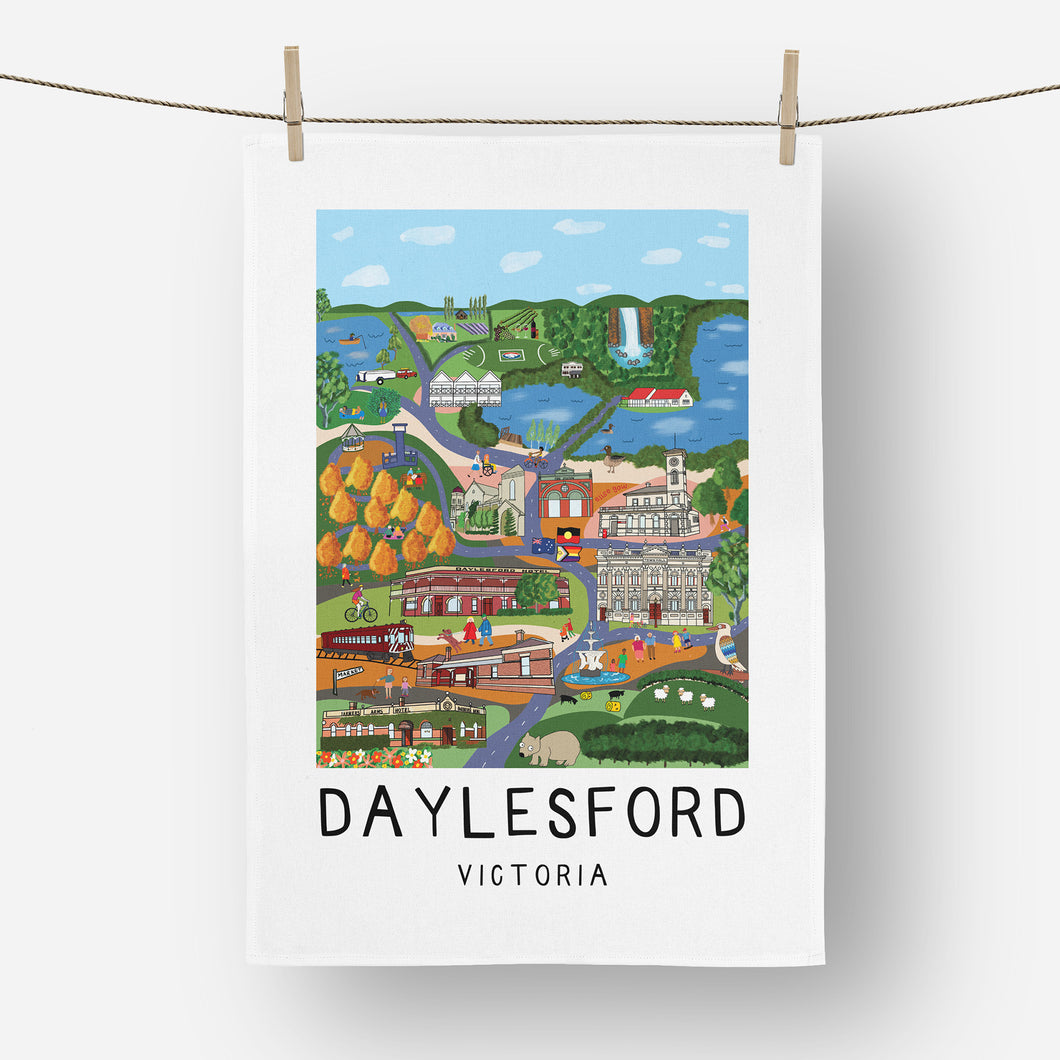 Tea Towel - Daylesford Victoria