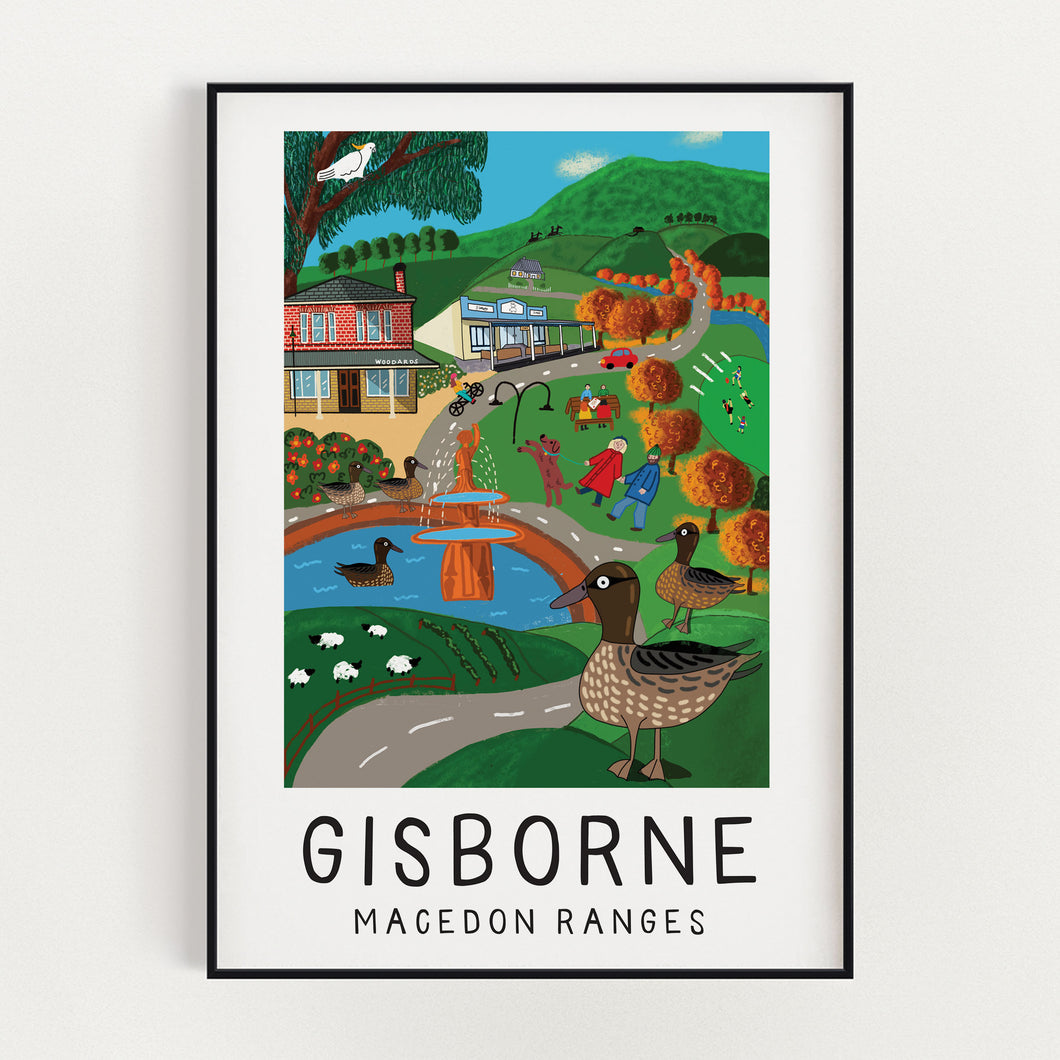Gisborne - Macedon Ranges Art Series - Wall Art Print