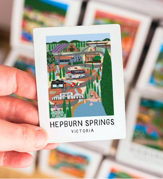 Magnet - Hepburn Springs - Fridge Magnet