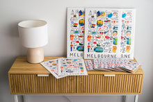 Load image into Gallery viewer, A-Z Melbourne Art Print Wall Art
