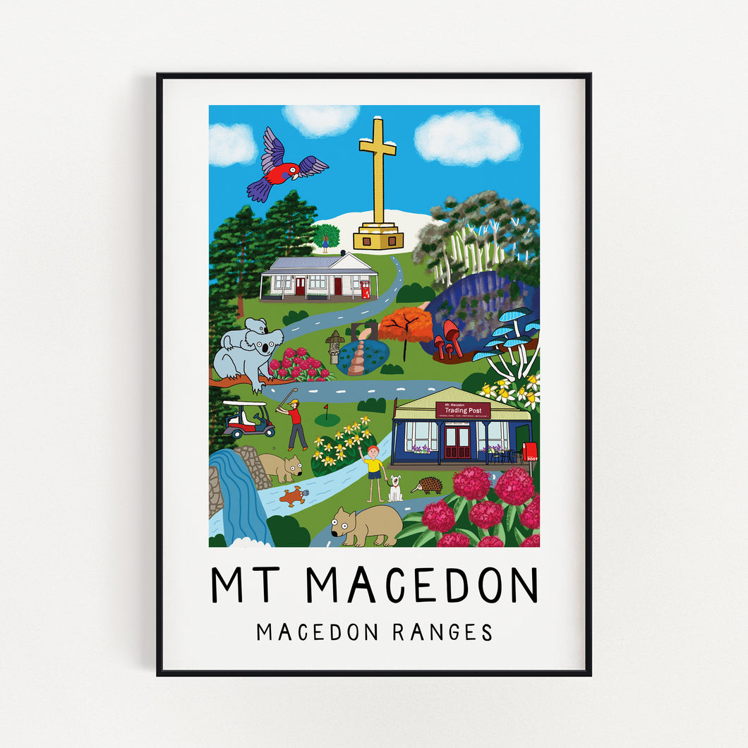 Mt Macedon - Macedon Ranges Art Series - Wall Art Print