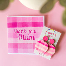 Load image into Gallery viewer, Mother&#39;s Day Card - Gingham Pink
