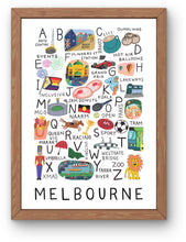 Load image into Gallery viewer, A-Z Melbourne Art Print Wall Art
