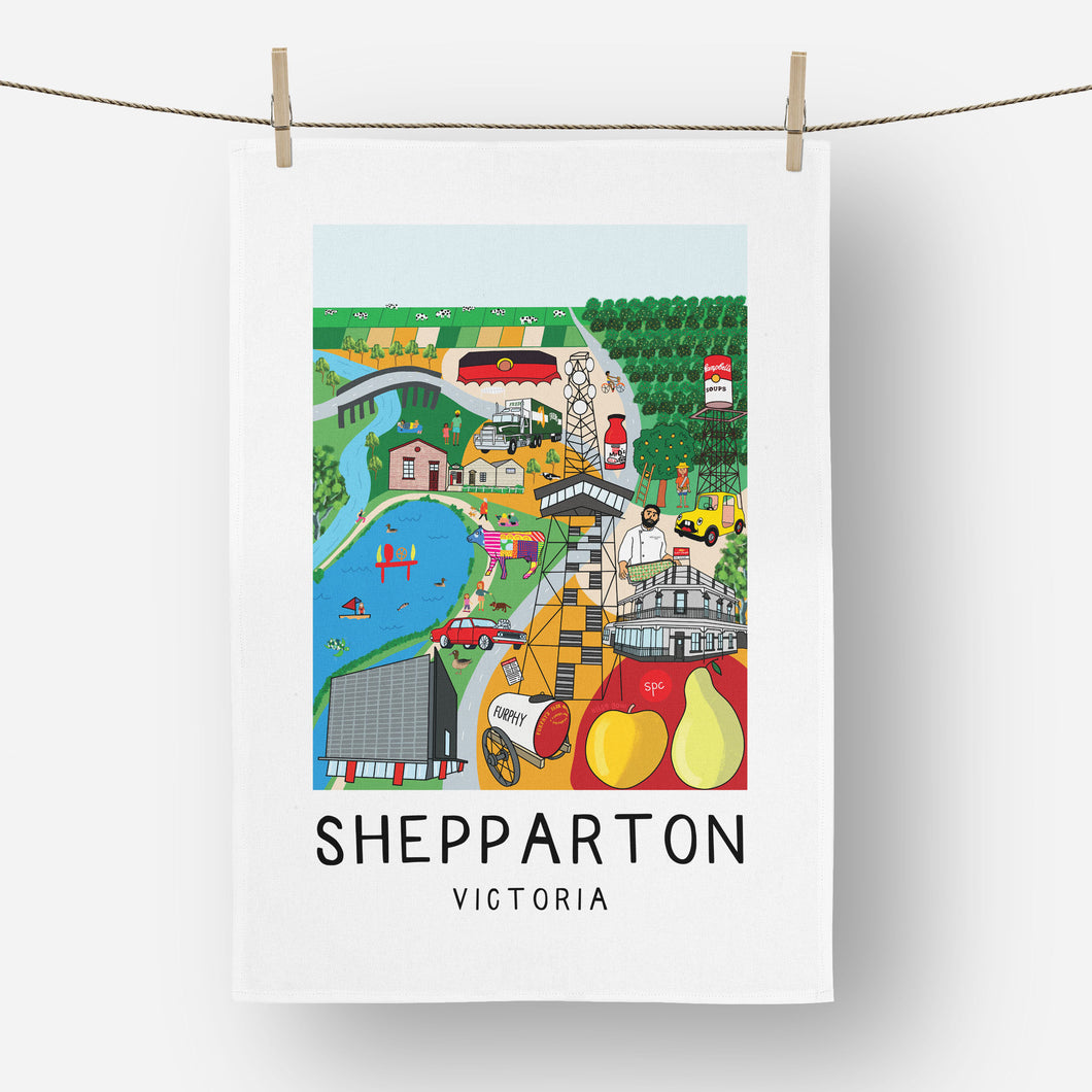 Tea Towel - Shepparton Victoria
