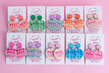 Load image into Gallery viewer, Handmade Earrings - Best Teacher Ever - Blue

