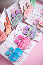 Load image into Gallery viewer, Handmade Earrings - Best Teacher Ever - Pink
