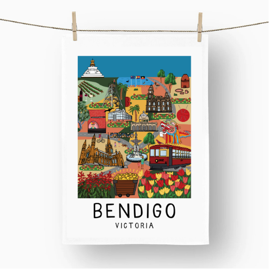 Tea Towel - Bendigo Victoria