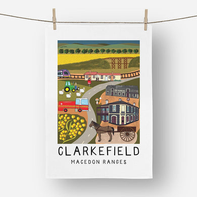 clarkefield tea towel