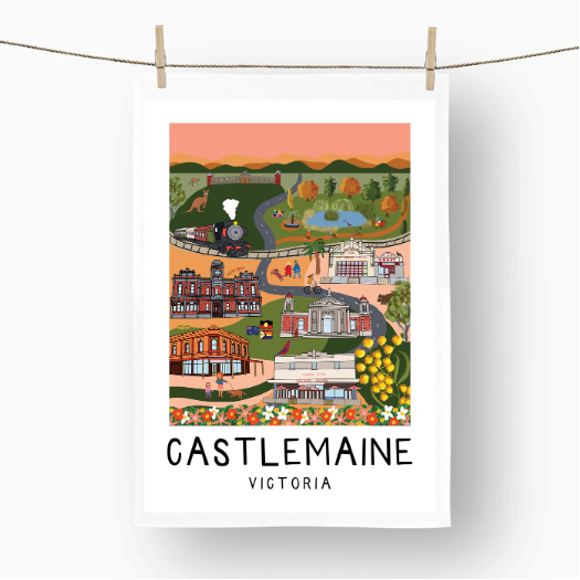 Tea Towel - Castlemaine Victoria