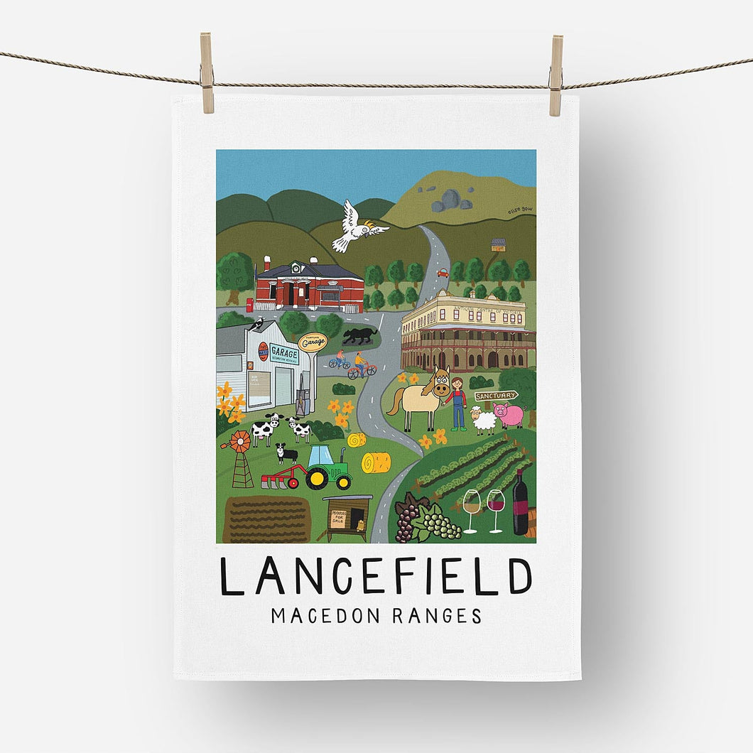 lancefield tea towel