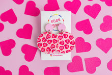 Load image into Gallery viewer, Valentine&#39;s Day - Candy Hearts (Pink)  - Handmade Earrings
