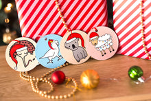 Load image into Gallery viewer, Aussie Animals - Handmade Christmas Bauble Set x4
