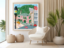 Load image into Gallery viewer, Pink Cafe Paris - Wall Art
