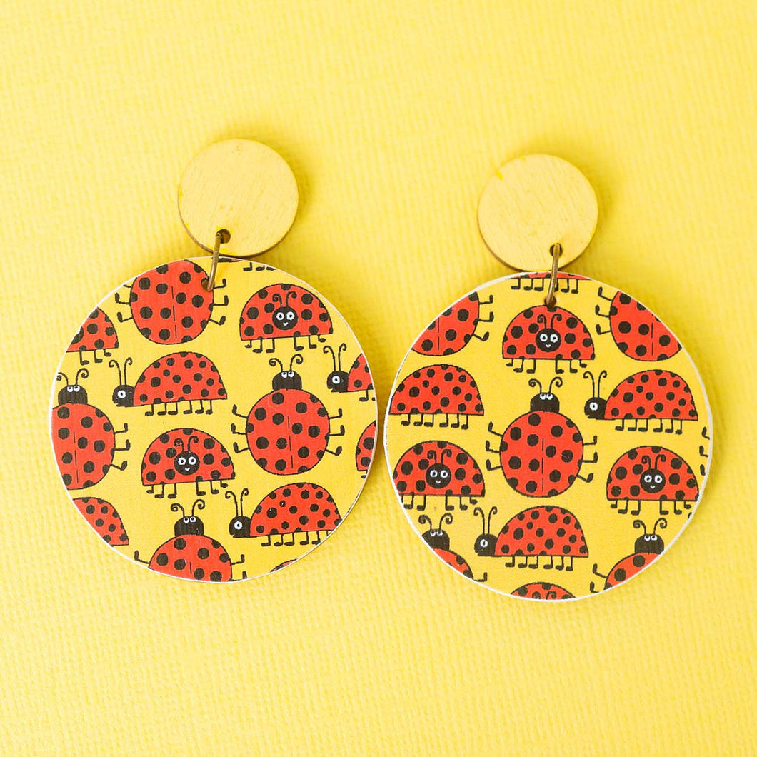 Lovely Ladybugs - Handmade Earrings