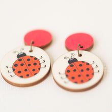Load image into Gallery viewer, Little Miss Ladybug - Handmade Earrings
