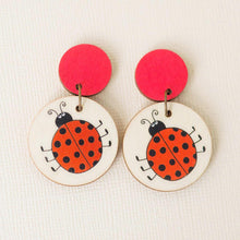 Load image into Gallery viewer, Little Miss Ladybug - Handmade Earrings
