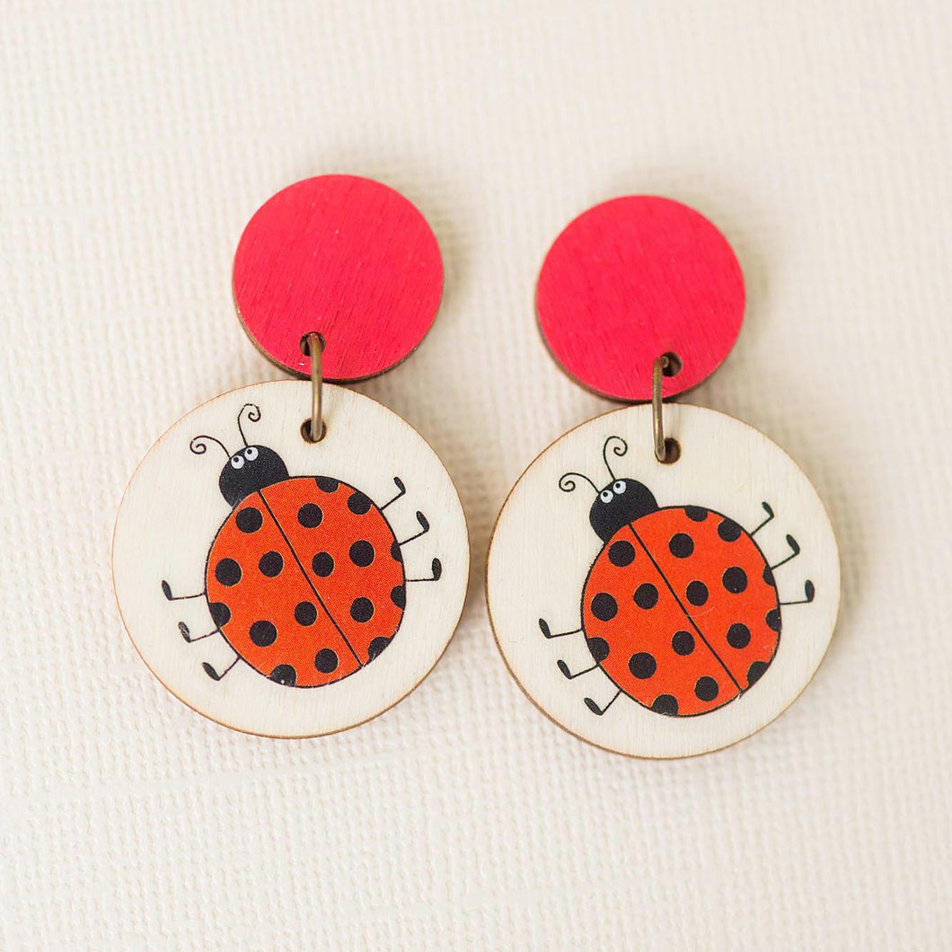 Little Miss Ladybug - Handmade Earrings