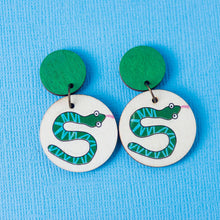 Load image into Gallery viewer, Slippery Snakes - Handmade Earrings

