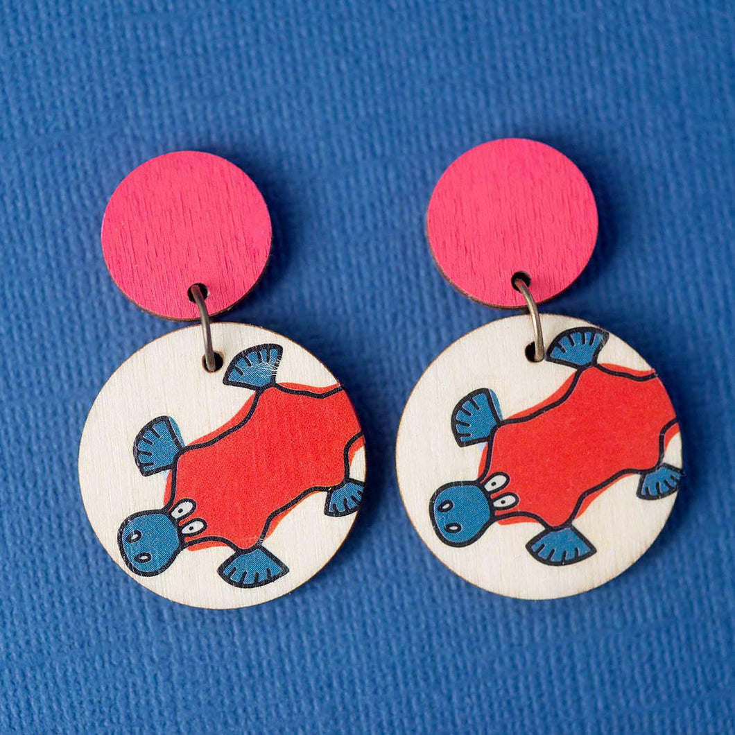 Playful Platypus - Handmade Earrings
