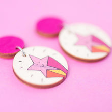 Load image into Gallery viewer, Pink Superstars - Handmade Earrings
