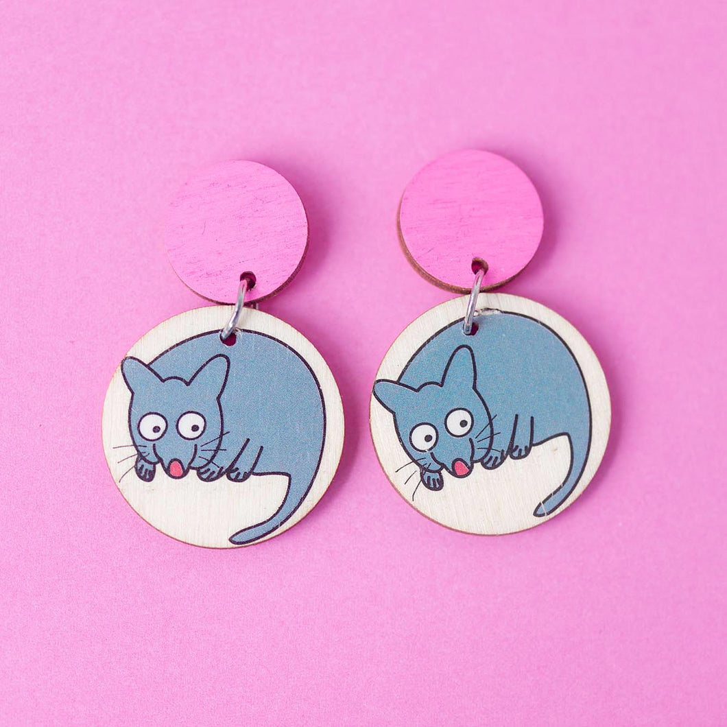 Pink Possums - Handmade Earrings