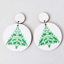 Load image into Gallery viewer, Aussie Animal Christmas Tree - Green - Handmade Earrings
