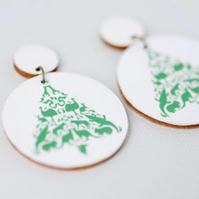 Load image into Gallery viewer, Aussie Animal Christmas Tree - Green - Handmade Earrings
