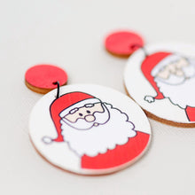 Load image into Gallery viewer, Jolly Santa - Handmade Earrings
