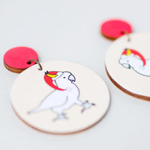 Load image into Gallery viewer, Christmas Cockys - Handmade Earrings
