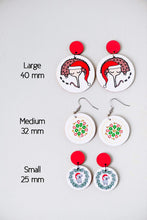 Load image into Gallery viewer, Christmas Echidnas - Handmade Earrings
