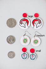 Load image into Gallery viewer, Christmas Echidnas - Handmade Earrings
