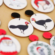 Load image into Gallery viewer, Christmas Turkeys - Handmade Earrings
